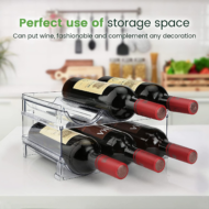 2-Pack Stackable Water Bottle Organizer Rack for Kitchen Cabinet - Image 5