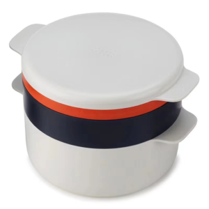Microwave Vegetable Steamer Container – Reusable Plastic Kitchen Cooking Gadget