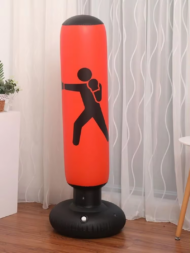 160cm Inflatable Standing Boxing Bag – Heavy-Duty Freestanding Punching Target for Fitness, Training & Stress Relief - Image 3
