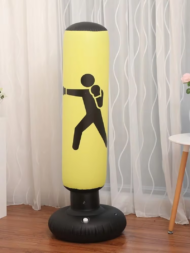 160cm Inflatable Standing Boxing Bag – Heavy-Duty Freestanding Punching Target for Fitness, Training & Stress Relief - Image 2