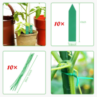 2-Pack Moss Poles for Monstera – 27-Inch Extendable Plant Support Stakes for Indoor Climbing Plants - Image 3