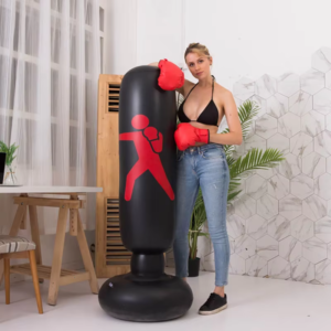 160cm Inflatable Standing Boxing Bag – Heavy-Duty Freestanding Punching Target for Fitness, Training & Stress Relief