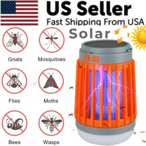 Solar USB Mosquito Killer Lamp – Electronic Bug Zapper & Insect Trap for Indoor and Outdoor Use