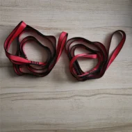 Aerial Yoga Accessories Set – 2 Daisy Chain Extension Straps & 2 Carabiners for Yoga Hammock Swing - Image 5