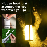 Folding Outdoor Camping Light Portable Lantern Rechargeable 3 Modes Dimmable for Outdoor Camping Tent Emergency Lighting - Image 3