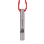 Outdoor Ultralight Titanium Emergency Whistle with Cord Outdoor Survival Camping Hiking Exploring - Image 7