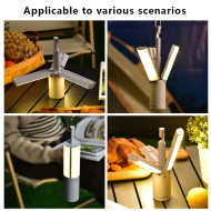 Folding Outdoor Camping Light Portable Lantern Rechargeable 3 Modes Dimmable for Outdoor Camping Tent Emergency Lighting - Image 7