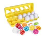 6/12PCS Montessori Smart Eggs in Cup Education Early Learning Geometric Shape Math Alphabet Puzzle Sorter Game Baby Toy Children - Image 9