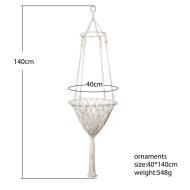 Pet Cat Hammock Swing Bed Bohemian Handwoven Tapestry Cotton Macrame for Home Bedroom Decoration Wall Hanging without Mat - Image 12