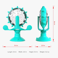 Dog Toys Cat Feeding Interactive Wheel Toys Pet Leaking Food Training Ball Slow Dog Cat Feeder Funny Dog Wheel Interactive Toy - Image 4