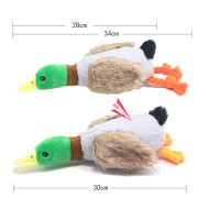 Cute Plush Duck Sound Pet Toys Stuffed Squeaky Animal Squeak Dog Toy Cleaning Tooth Dog Chew Rope Toys Pet Dog Accessories Toys - Image 4