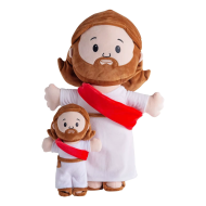 25Cm/50Cm Cartoon Jesus Pillow Stuffed Toy Bedside Sofa Cushion Christmas Gift Soft Plush Doll with Bible Pillow for Children - Image 3
