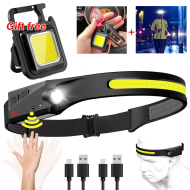 1/2/3PCS LED Induction Headlamp Camping Search Light USB Rechargeable Headlight Led Head Torch Work Light with Built-In Battery - Image 10