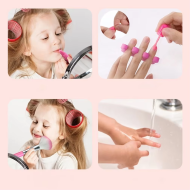 Children Makeup Cosmetics Pretend Playing Box Princess Make up Girl Toy Play Set Lipstick Eye Shadow Safety Nontoxic Kit Toy Kid - Image 5