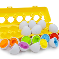 6/12PCS Montessori Smart Eggs in Cup Education Early Learning Geometric Shape Math Alphabet Puzzle Sorter Game Baby Toy Children - Image 3