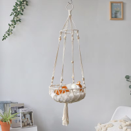Pet Cat Hammock Swing Bed Bohemian Handwoven Tapestry Cotton Macrame for Home Bedroom Decoration Wall Hanging without Mat - Image 6
